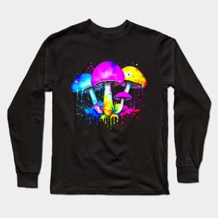 Magic Mushrooms colorful Long Sleeve T-Shirt